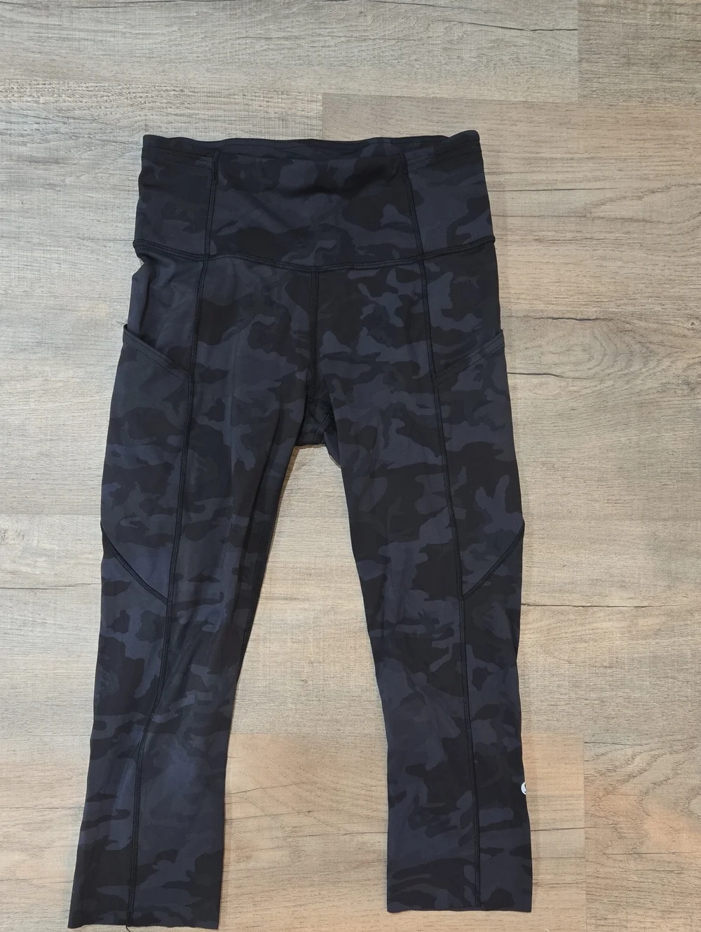 lululemon athletica Black Camo High-Rise Capri